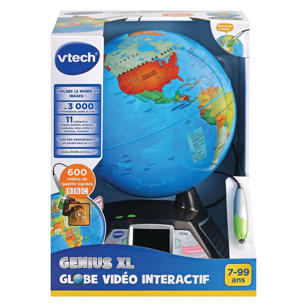 Vtech genius xl interactieve wereldbol met video
