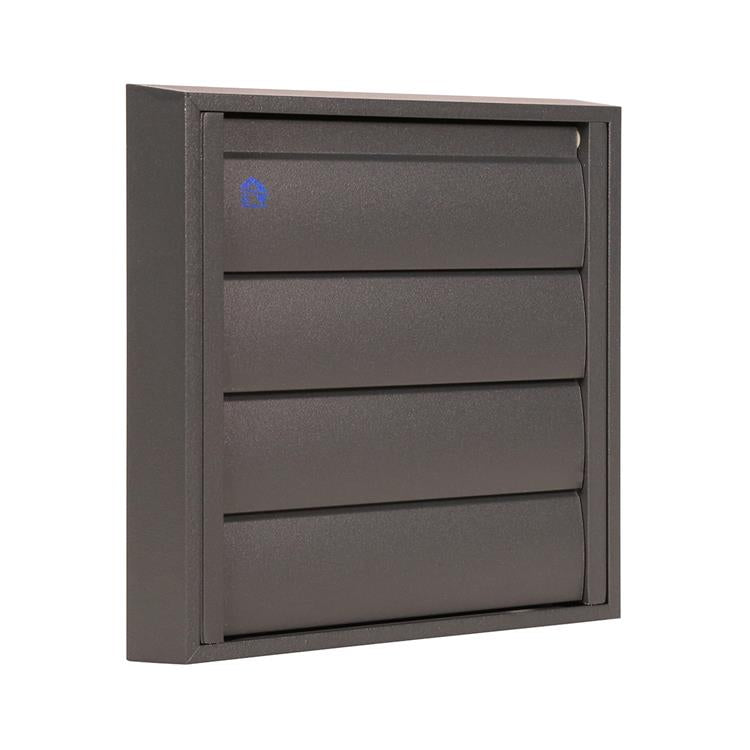 Renson 1062415 - skin opbouw dampkaprooster alu433 (173x173) structuur 7016 | 2 stuks