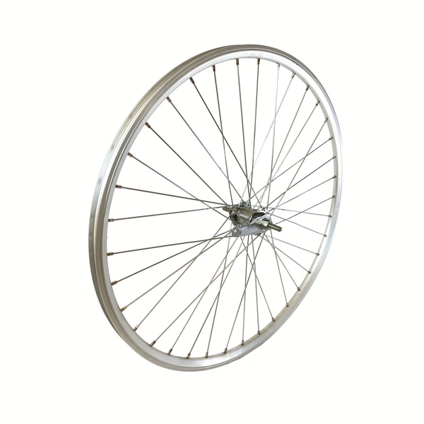 Shimano rear wheel 28x1 5/8x1 3/8 high aluminium rim silver coaster brake hub