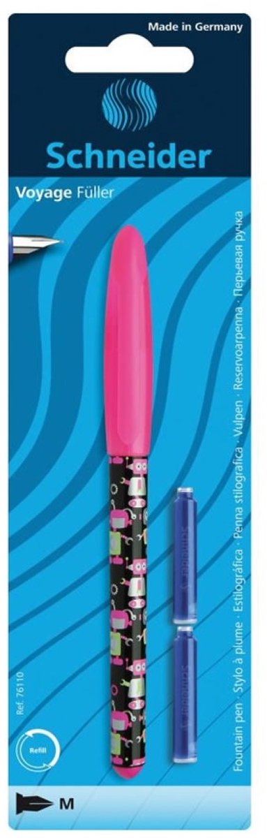 Schneider schrijfwaren vulpen voyage roze