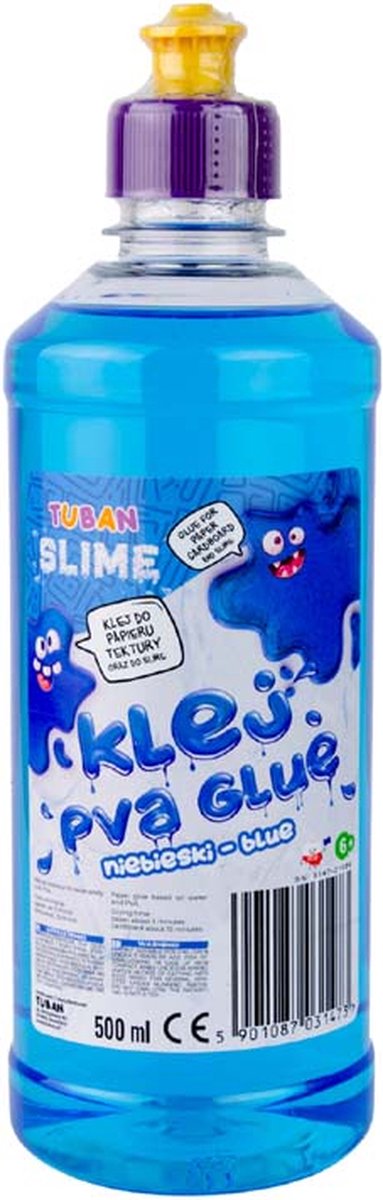 Tuban - pva lijm voor slijm - blauw 500 ml