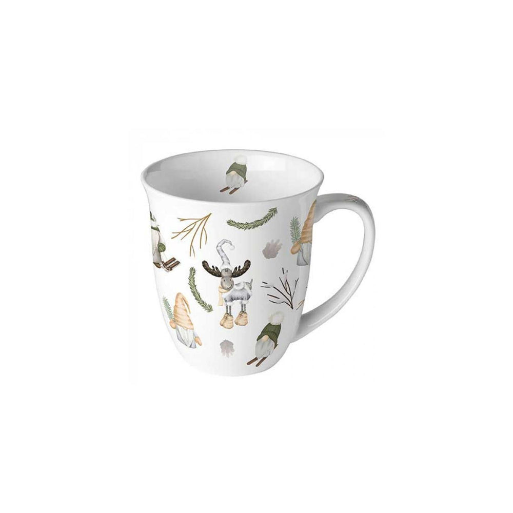 Ambiente mok 400ml forest gnomes white