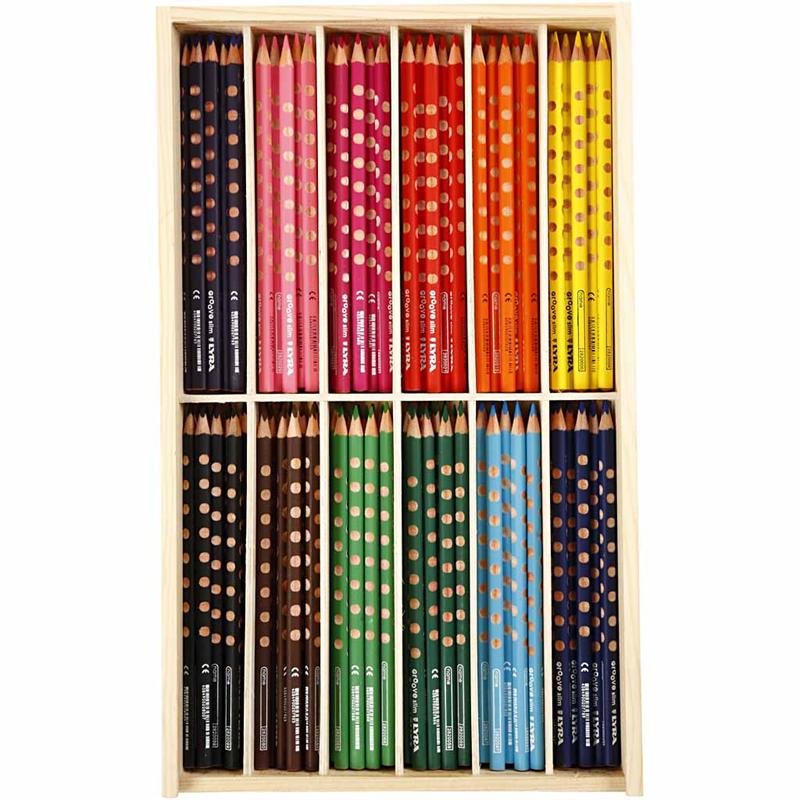 Https: www.cchobby.nl groove-dunne-kleurpotloden-l-18-cm-vulling-3-3-mm-diverse-kleuren-12x12-stuk-1-doos
