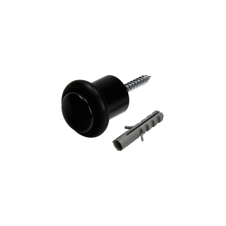 Mack 1069034 - deurstop cilindermodel zwart ø 20h30 mm 1 st pc | 6 stuks