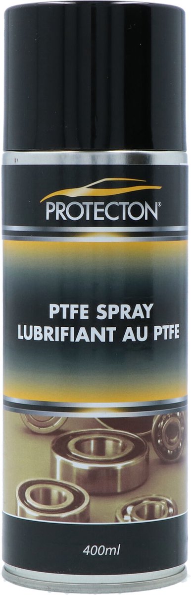 Protecton ptfe spray - uitstekende smering bescherming – voor bewegende metalen kunststof onderdelen - vermindert slijtage en frictie – vochtbestendig ph-neutraal – bestand tegen tempraturen - 50°c tot + 250°c - 400ml