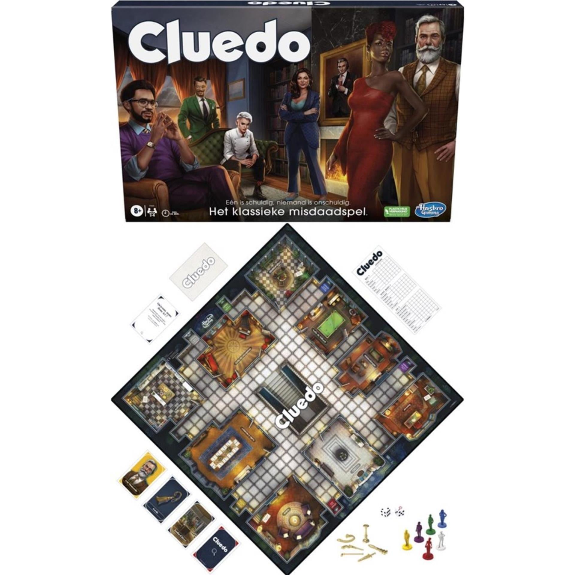 Hasbro cluedo het klassieke misdaadspel