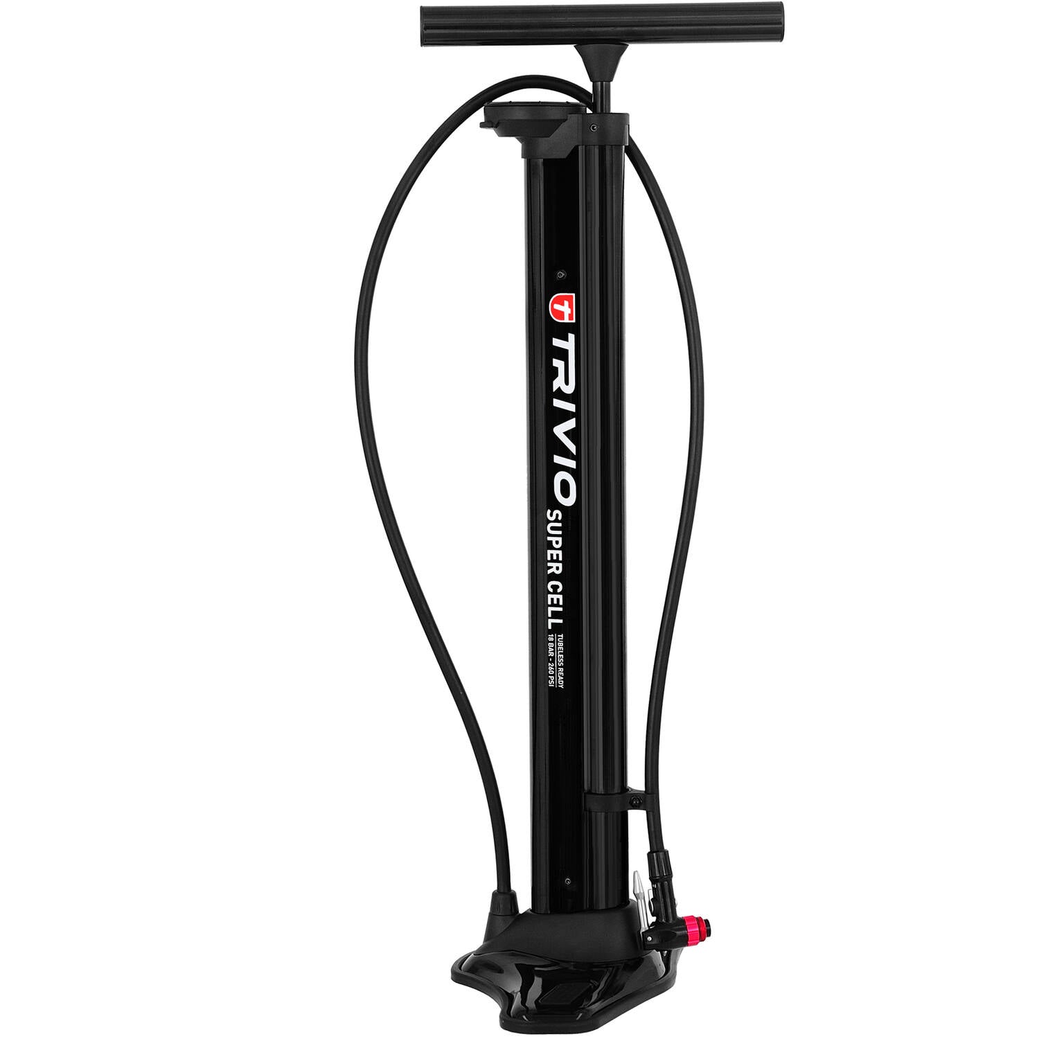 Trivio - fietspomp super cell hogedruk tubeless 18bar aluminium