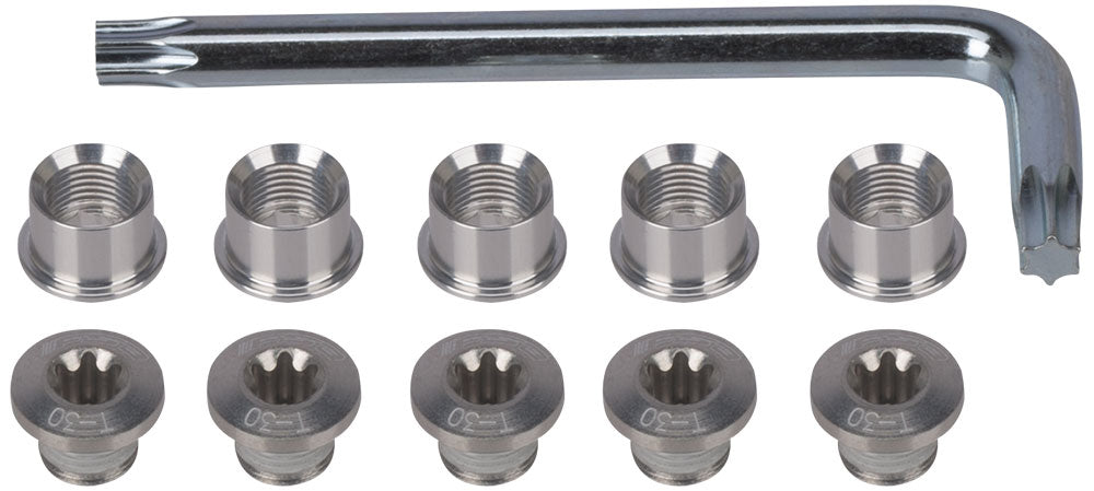 Fsa chainring screw set torx for 5-arm | black