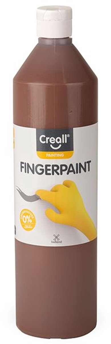 Creall vingerverf conserveringsvrij bruin, 750ml
