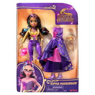 Unicorn academy pop deluxe sophia gemaskerde bal 24 cm