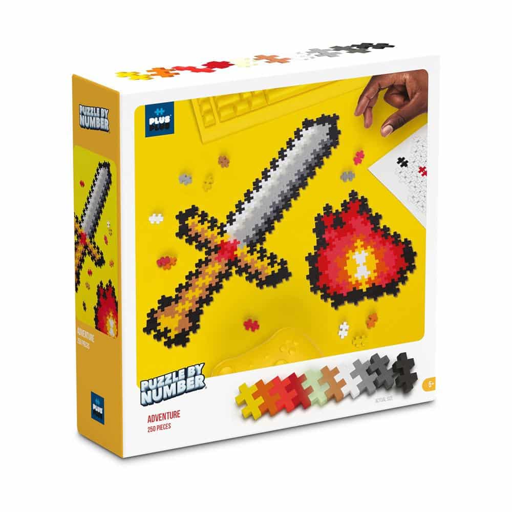 Brandunit puzzle by number zwaard plus-plus: 250 stuks (3910)
