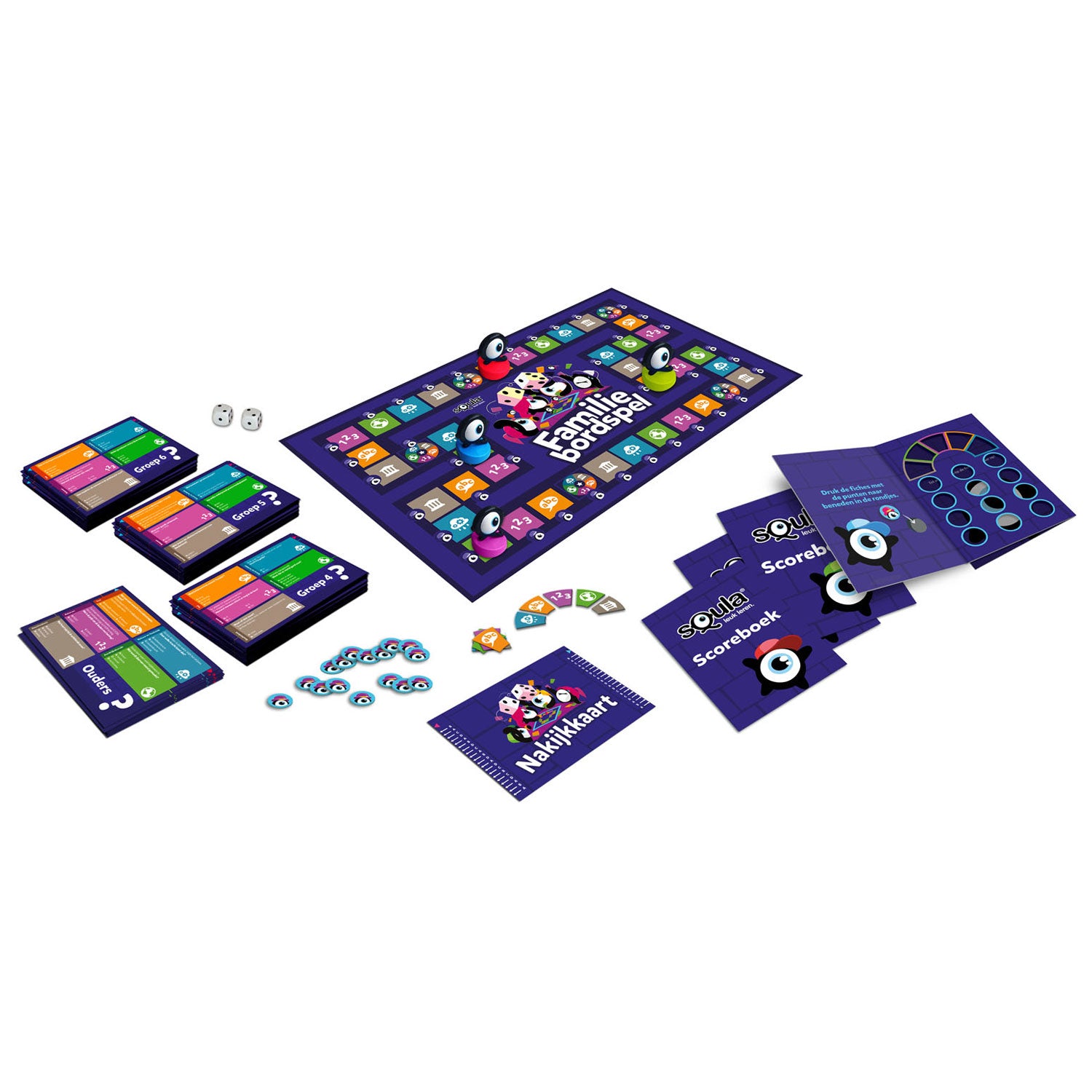 Identiteitsspellen squla familie bordspel
