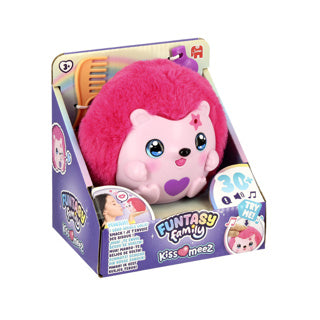 Funtasy family jumbo kiss-meez egel - interactieve knuffel