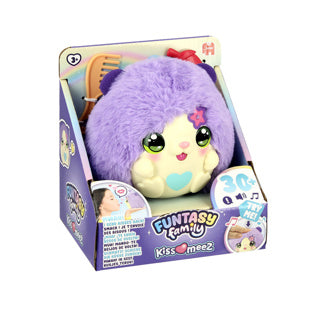 Jumbo funtasy family kiss-meez hamster - interactieve knuffel