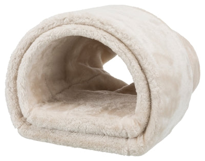 Trixie speeltunnel konijn cavia pluche beige