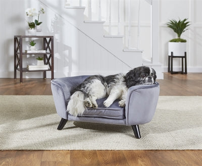Betoverde hondenmand bank romy pewter grijs