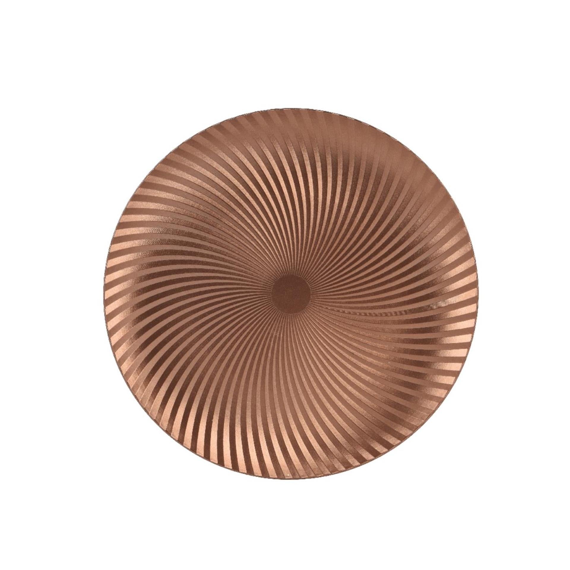 Decoris onderbord brandy ø33xh1,5cm