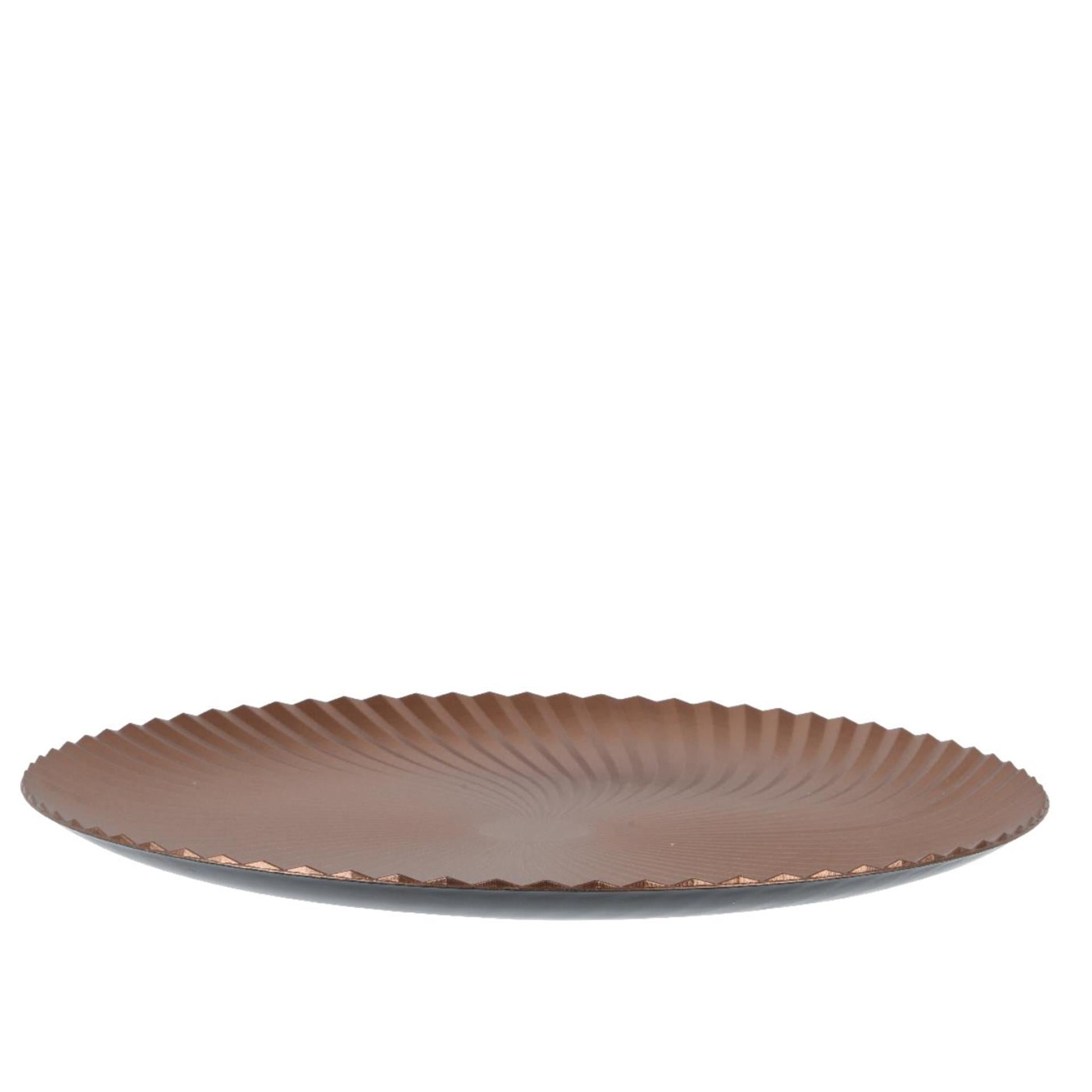 Decoris onderbord brandy ø33xh1,5cm