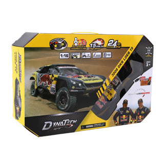 Dynatech radiografisch bestuurbare auto peugeot 1:16 2.4g 3008 dkr loeb 19