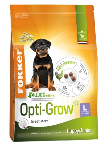 Fokker opti-grow puppy junior large
