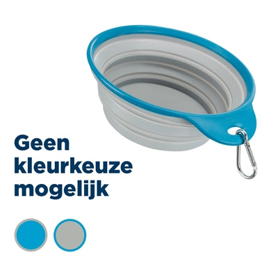 Trixie voerbak drinkbak reis stevige rand siliconen assorti