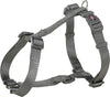 Trixie dog harness premium h-harness grey