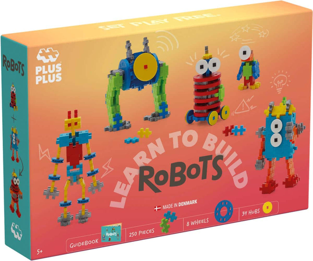 Plus-plus learn to build robot 275 delige bouwset - 3963 - bouwspeelgoed - constructiespeelgoed - set met bouwstenen - vanaf 5 jaar