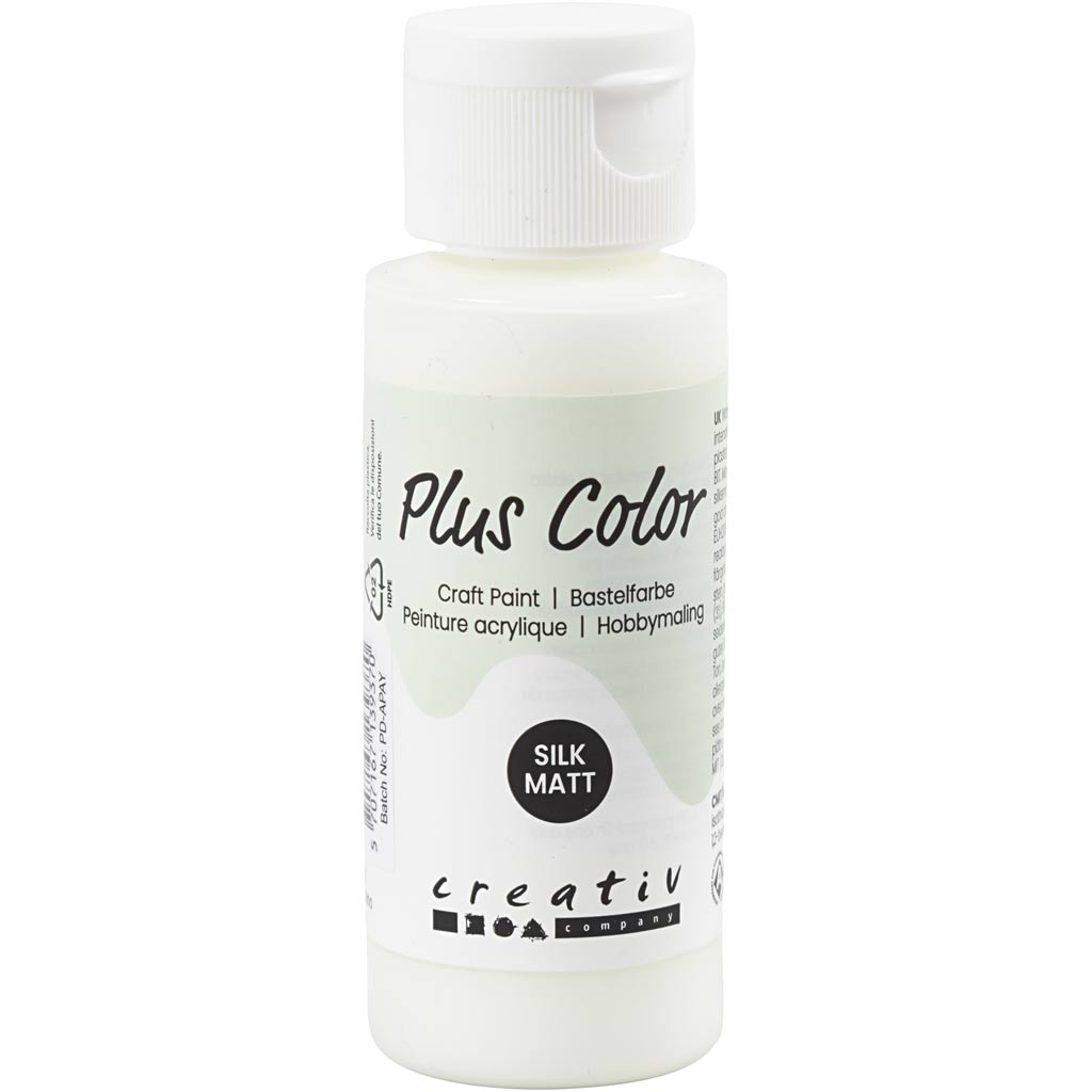 Plus Color Acrylverf Gebroken wit, 60ml