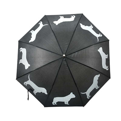 Paraplu honden reflecterend zwart
