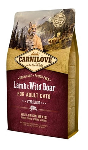 Carnilove lamb wild boar sterilised