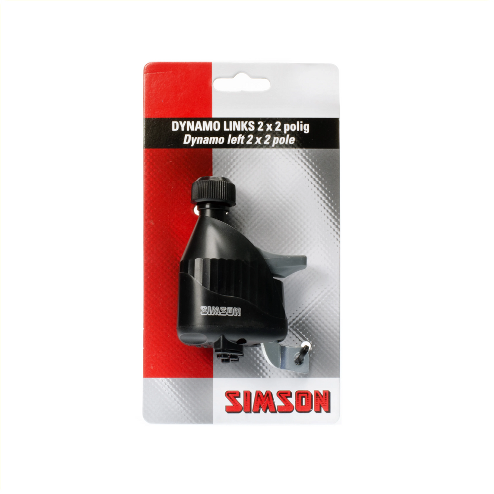 Simson dynamo koppelt rubber loopwiel 2x2 polig