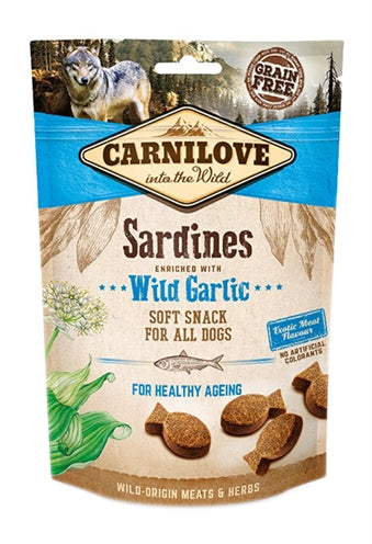 Carnilove Zachte snack sardines wilde knoflook