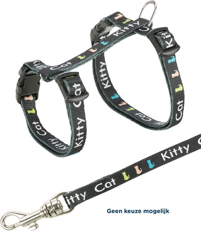 Trixie Kitten Harness Junior with Leash Kitty Cat Assorted