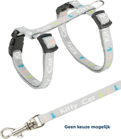 Trixie Kitten Harness Junior with Leash Kitty Cat Assorted