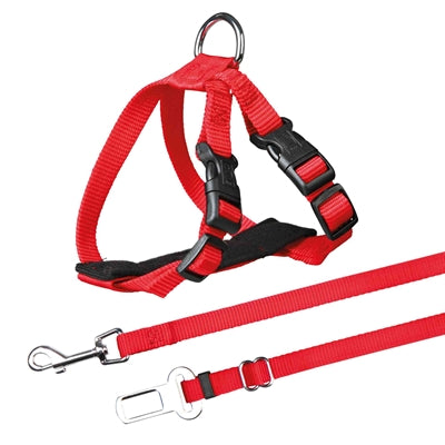 Trixie cat car harness red