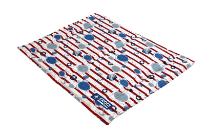 Croci koelmat cool breeze tortuga print gestreept wit rood