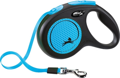Flexi Rollijn nieuwe neon tape zwart blauw