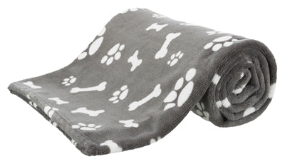 Trixie hondendeken kenny fleece bot pootjes grijs