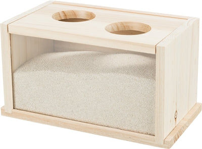 Trixie zandbad voor muizen hamsters hout