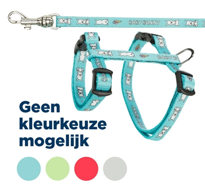 Trixie konijnentuig met riem baby bunny assorti