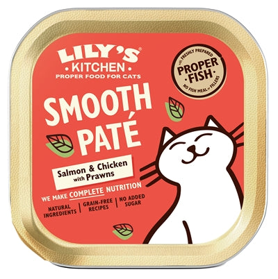 Lily's kitchen cat smooth pate salmon chicken