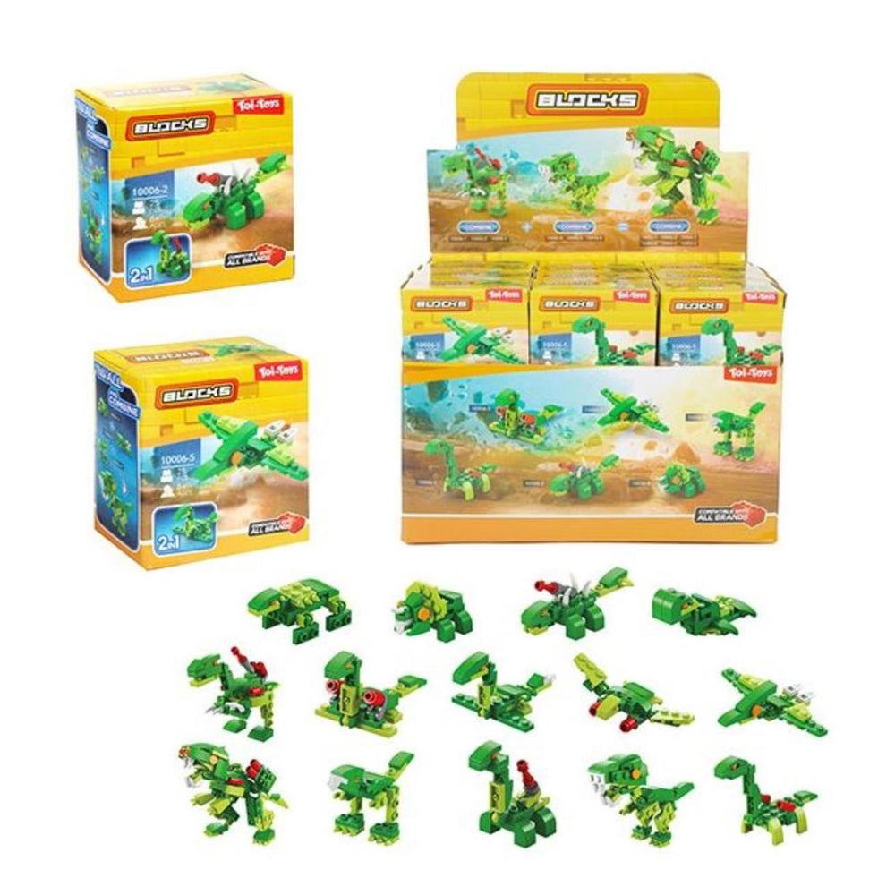 Toi-toys bouwstenen bouwstenen dino robot