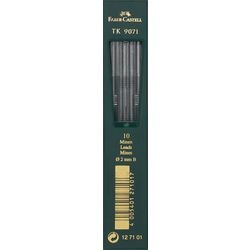 Faber-castell vulpotlood-vulling tk 9071 b zwart 10 stuks