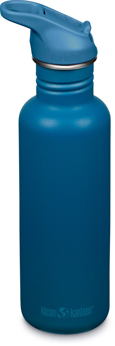 Klean kanteen drinkfles classic 800 ml met sportdop - drinkfles - corsair