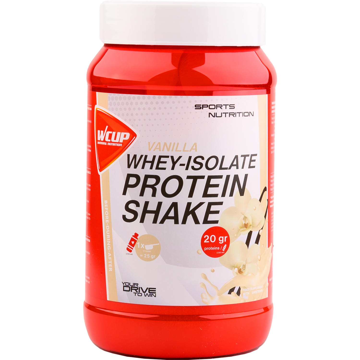 Wcup - whey isolaat proteïne shake vanille 600 gram