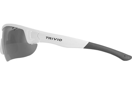 Trivio - fietsbril vento nova wit lens zwart mirror