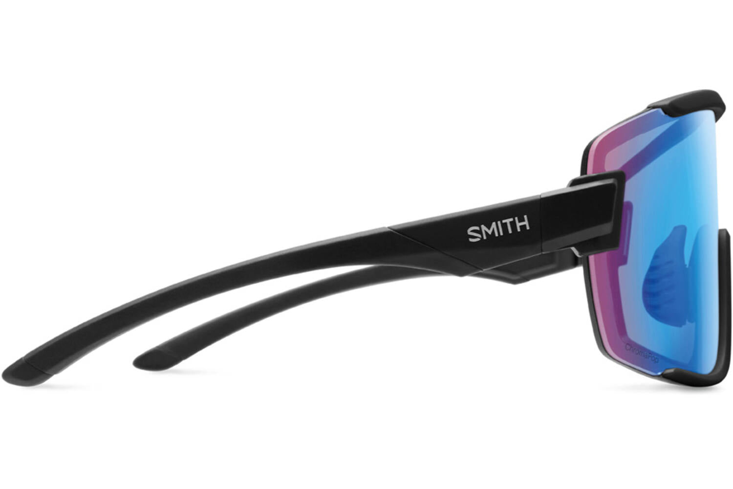 Smith - bril wildcat matte black chromapop low light rose blue mirror