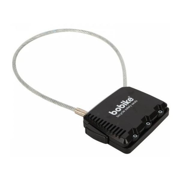 Bobike Mini Combinatieslot - zwart, 20cm