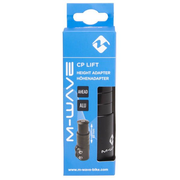 adaptateur de hauteur 28,6 115 28,6 mm noir