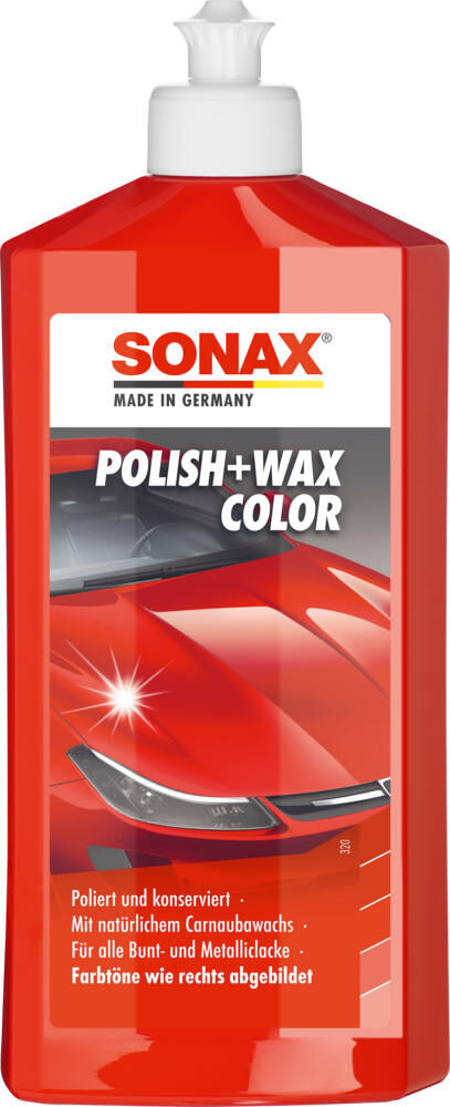 Sonax auto polijstmiddel polish wax color nanopro color polish + wax rotss